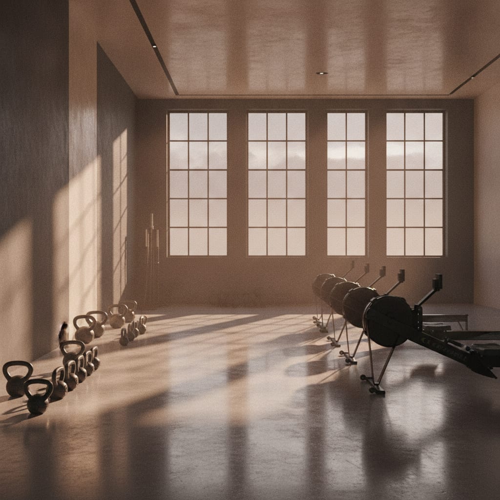 An empty, premium gym facility representing the space where gym member engagement strategies are put into practice.